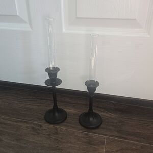 Plant Propagation Test Tube Black Candle Holders